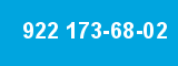 922 173-68-02 922 173-68-02